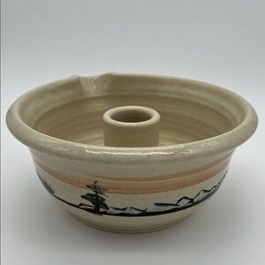 Vintage Ceramic Vertical Chicken Roaster with Spout - Artist Signed